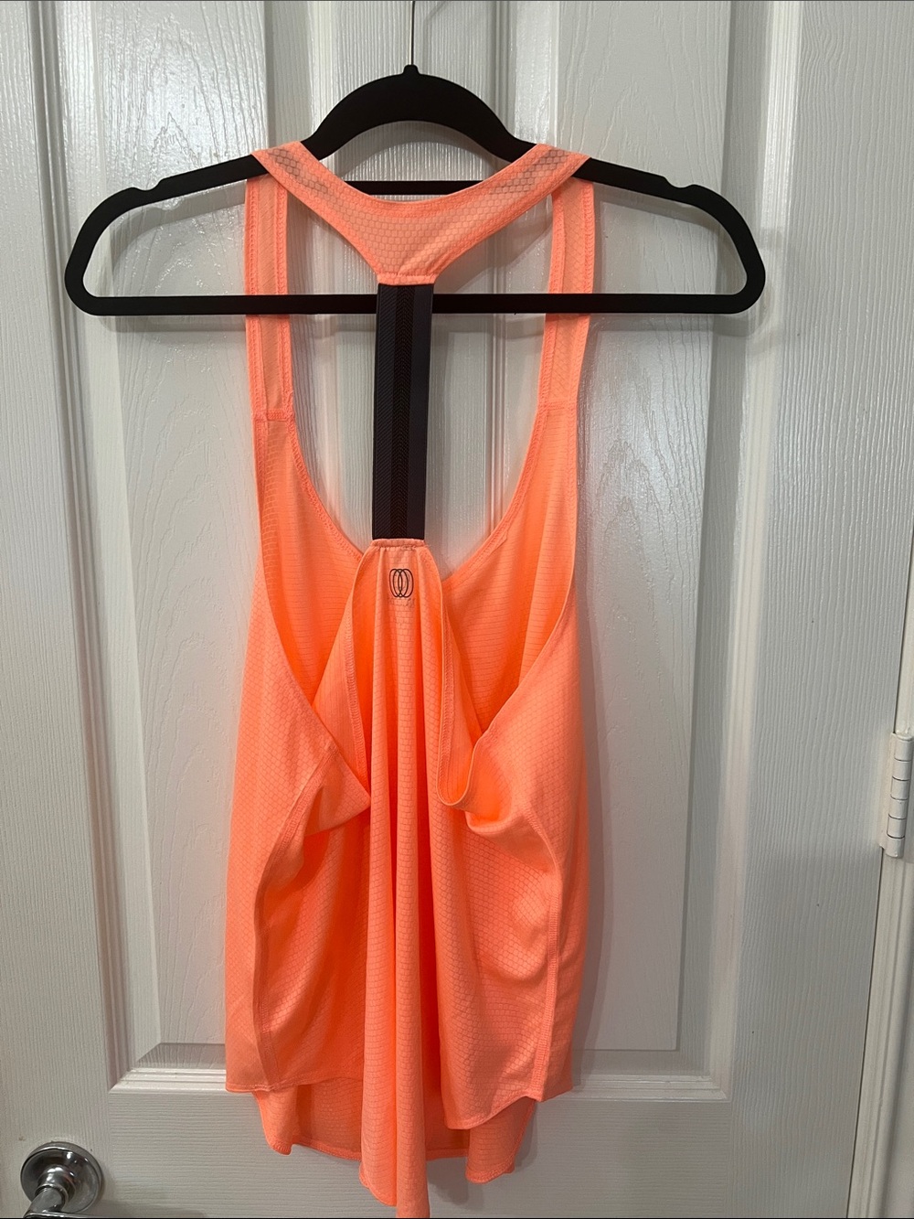Balance Collection Neon Coral Racerback Mesh Tank - Picture 3 of 4